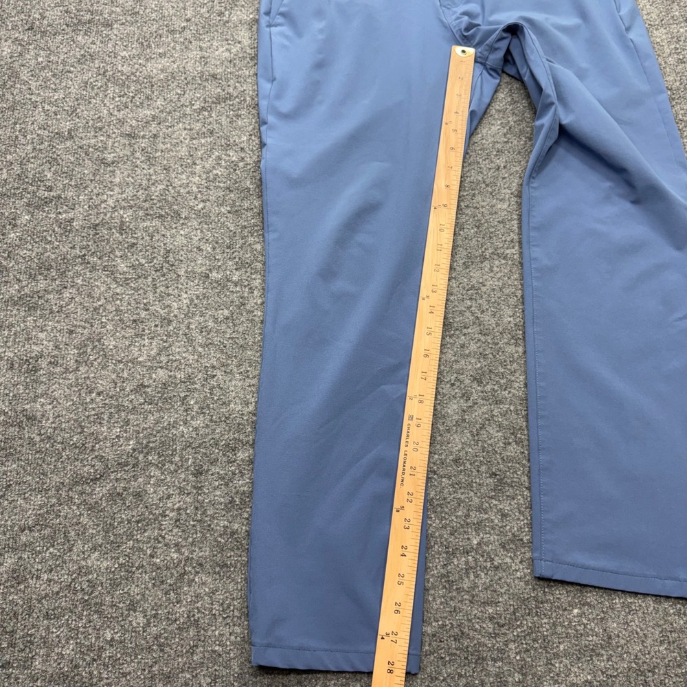 Mizzen + Main Helmsman Slim Blue Performance Chino Golf Pants 32W 30L Mens - Picture 6 of 9